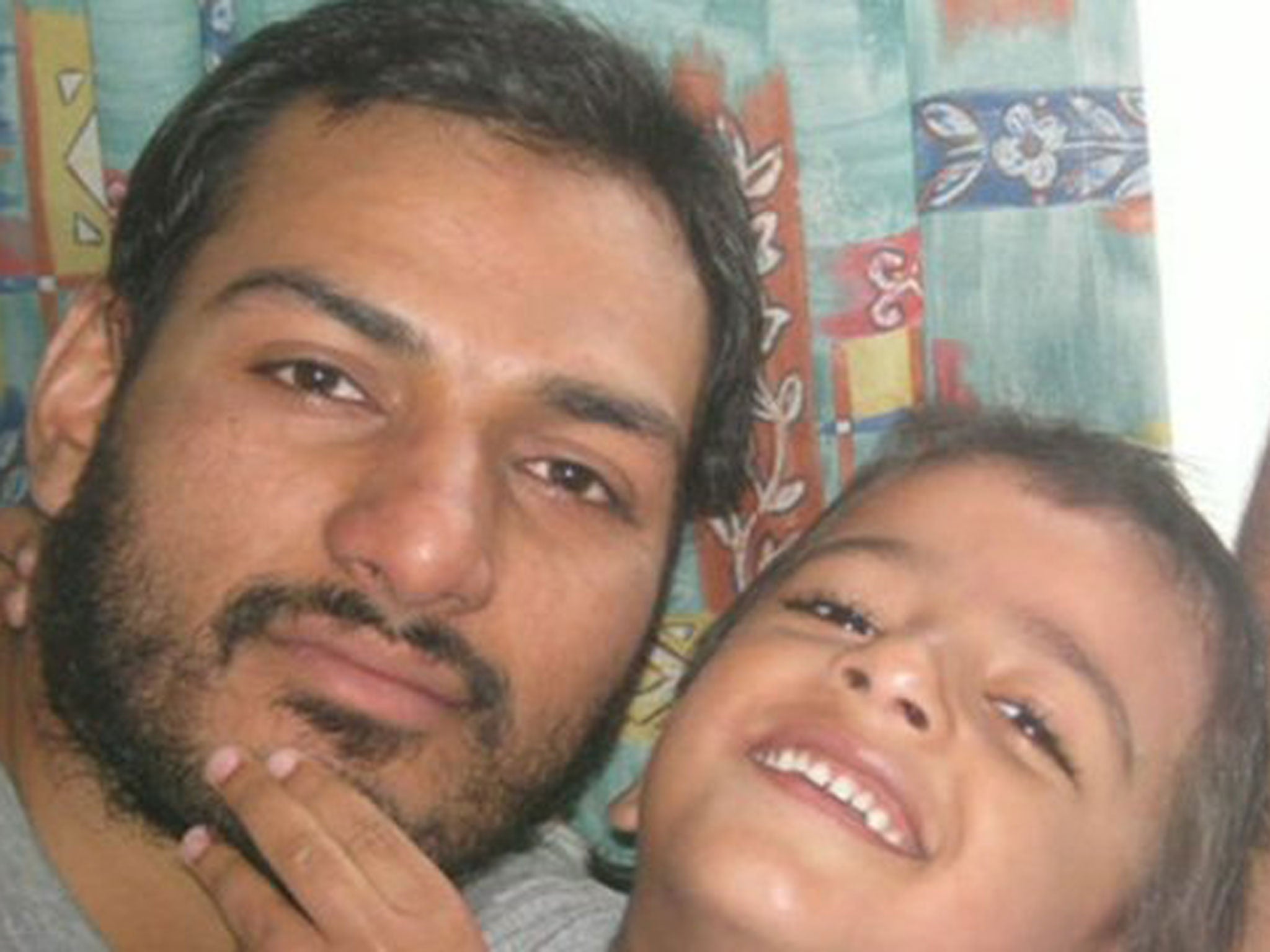 Dr Abbas Khan with his son Abdullah