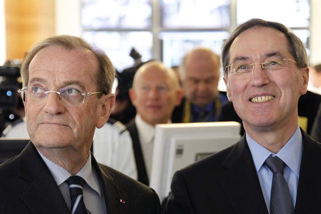 Claude Guéant (right) and Michel Gaudin