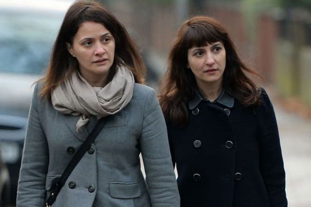 Sisters Elisabetta (left) and Francesca Grillo, former personal assistants to Charles Saatchi and Nigella Lawson 