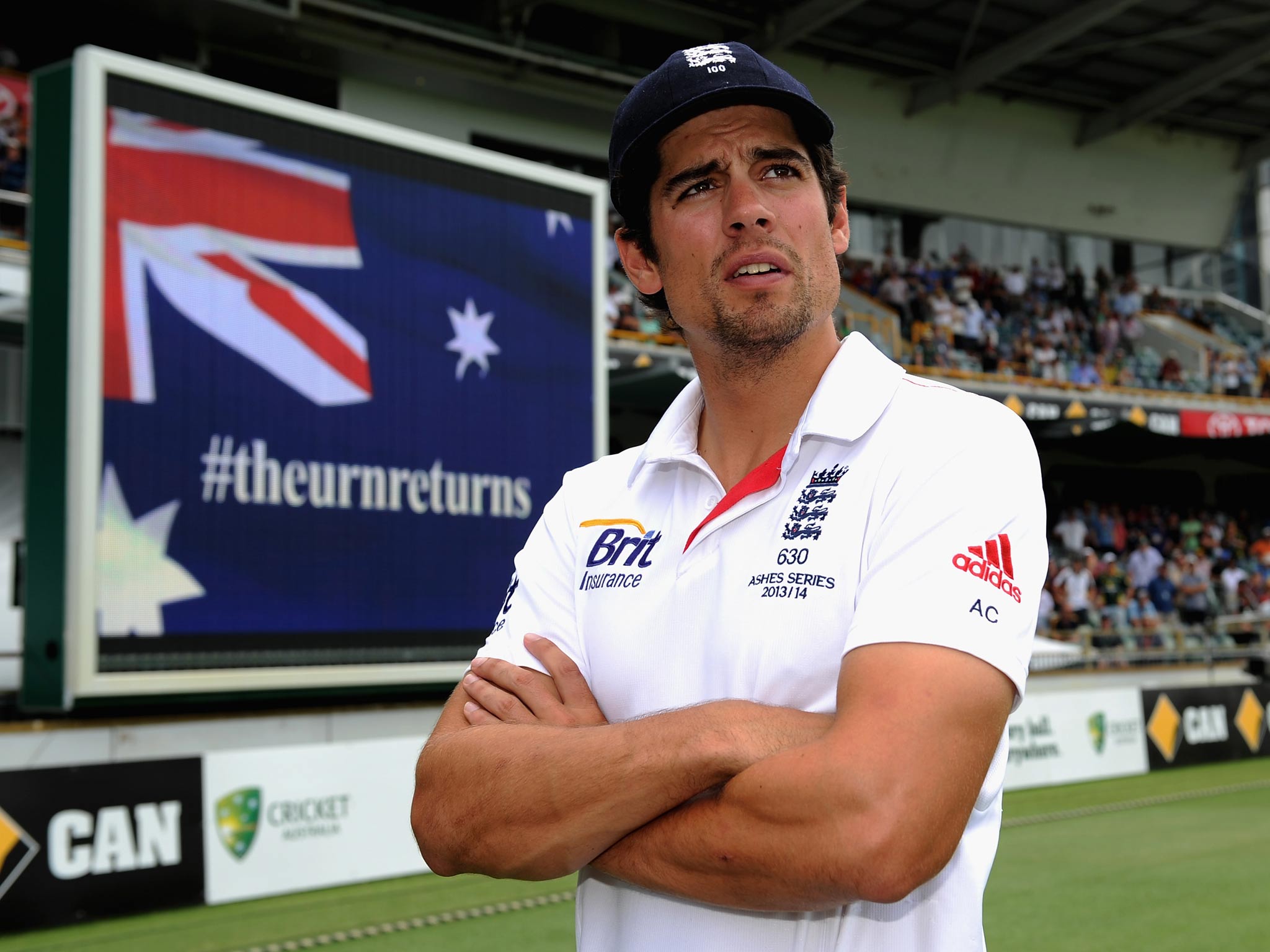 Alastair Cook pictured after England lost the Ashes