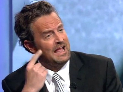 Not friends: Matthew Perry (pictured) clashed with Peter Hitchens
