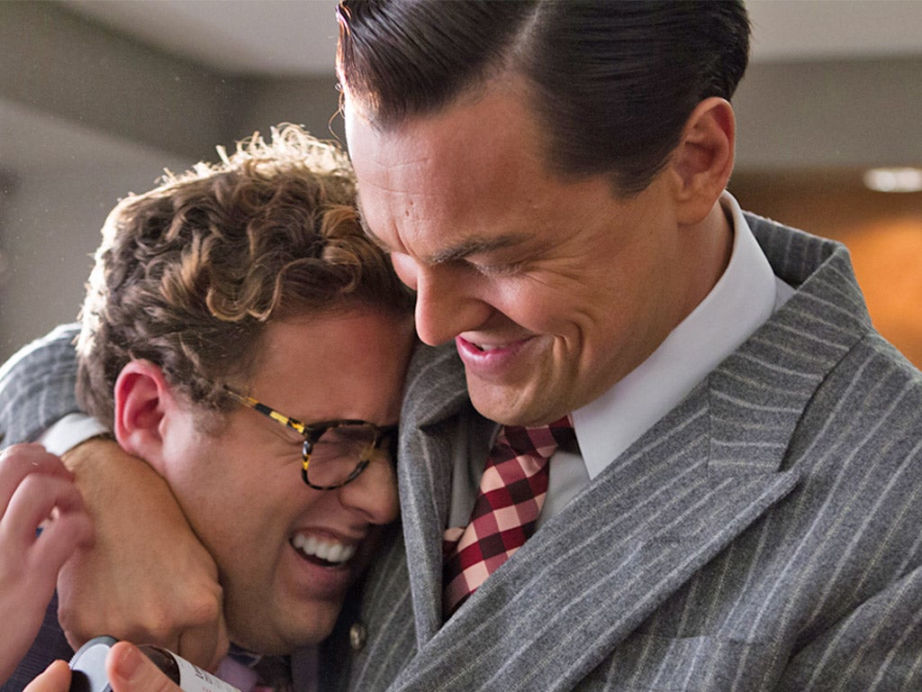Jonah Hill and Leonardo DiCaprio in 'The Wolf of Wall Street'