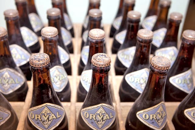 Trappist beers produced by Belgium’s Orval monastery