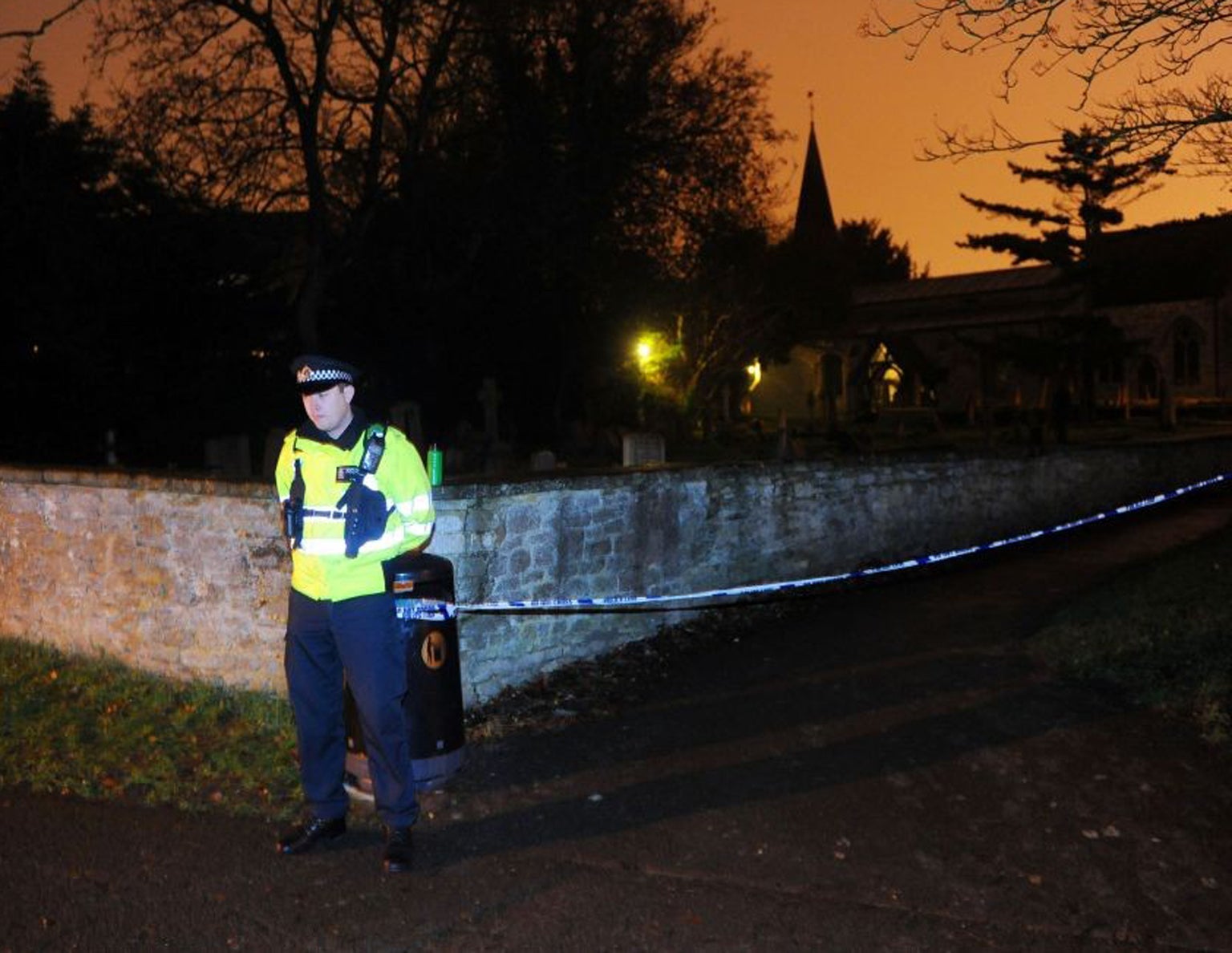Thames Valley Police said the hunt for Jayden had led them to the Great Western Cemetery by All Saints' Church in Didcot, Oxfordshire