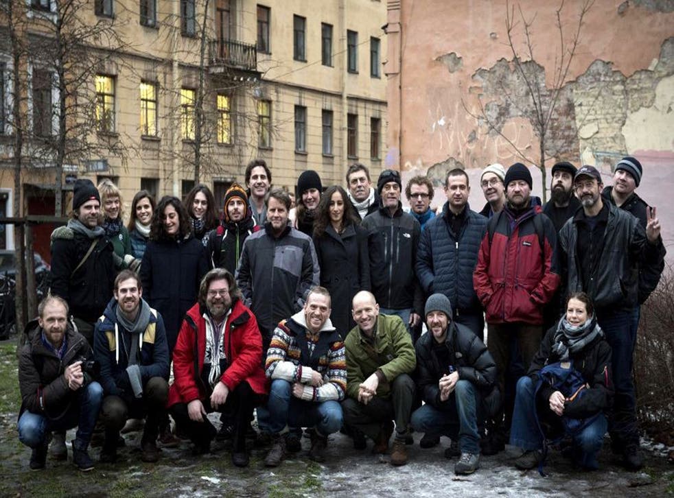 26 members of the so-called 'Arctic 30' pictured at the beginning of December