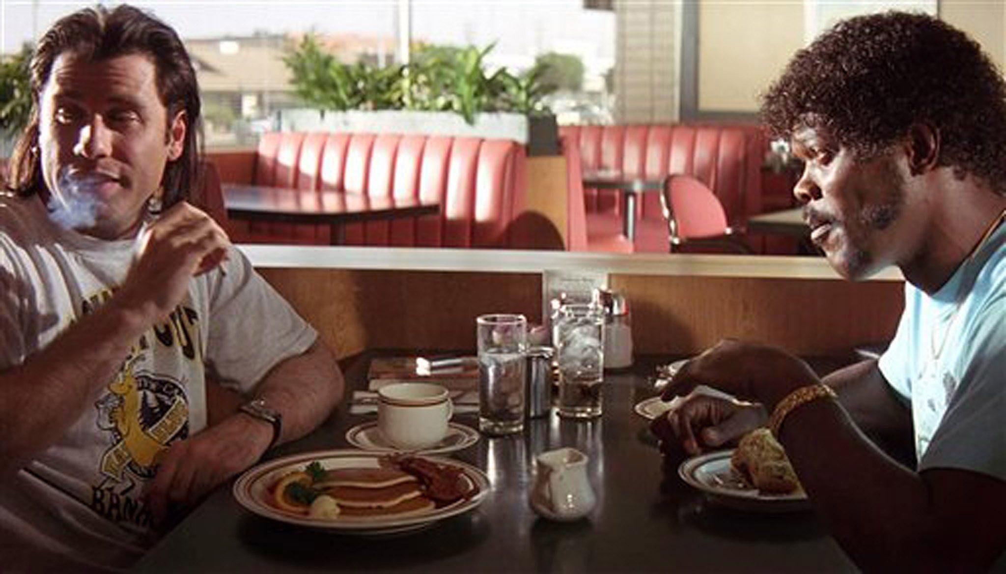 John Travolta and Samuel L Jackson in Quentin Tarantino's 'Pulp Fiction'