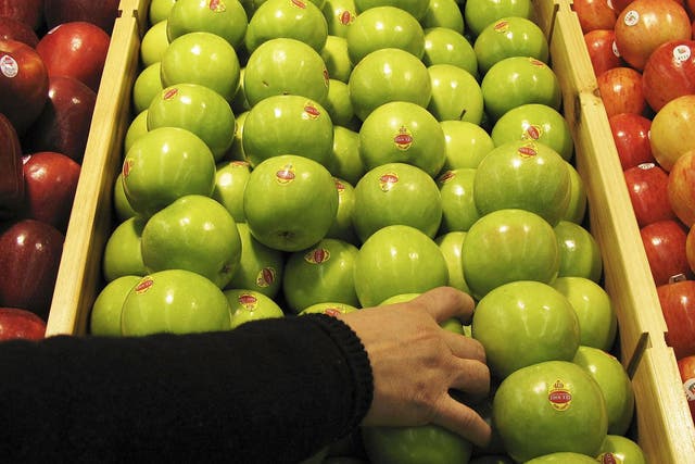 Fights have broken out between customers in supermarkets over discount fruit and vegetables
