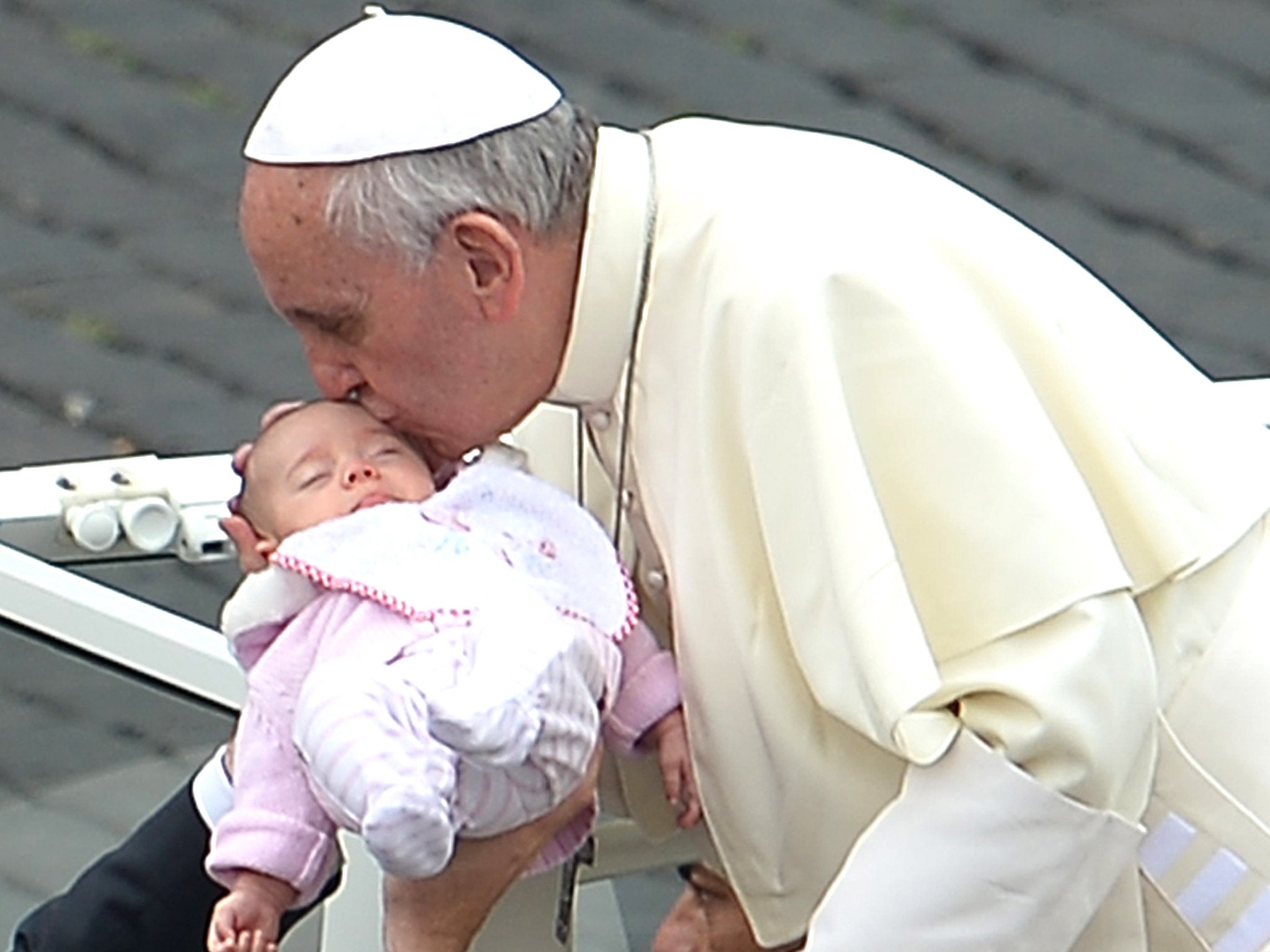 The Pope has given his support to breastfeeding in public