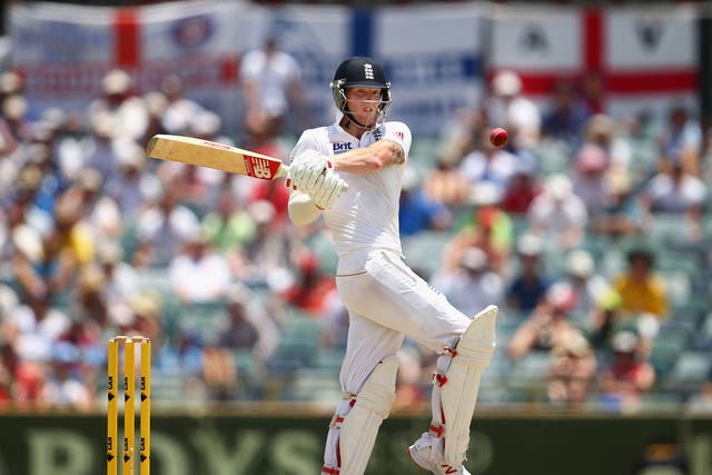 England batsman Ben Stokes hit his way to his maiden century in the Third Ashes Test in Perth