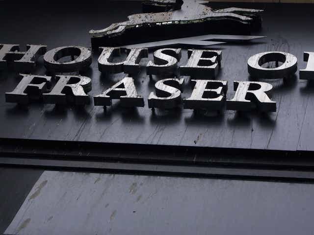 The incident took place in House of Fraser in Edinburgh