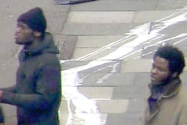 CCTV from 22 May of Michael Adebolajo and Michael Adebowale