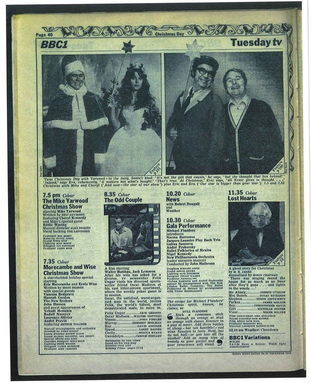 Top viewing:Christmas Day 1973 in the ‘Radio Times’