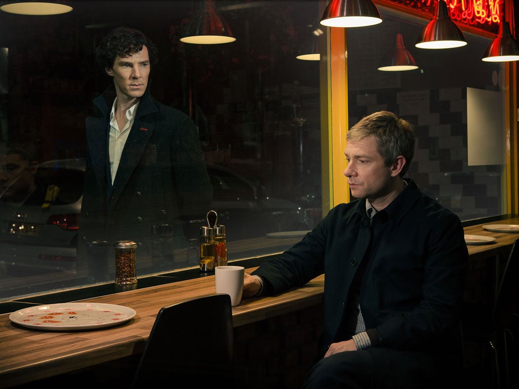 Sherlock: Benedict Cumberbatch (left) and Martin Freeman