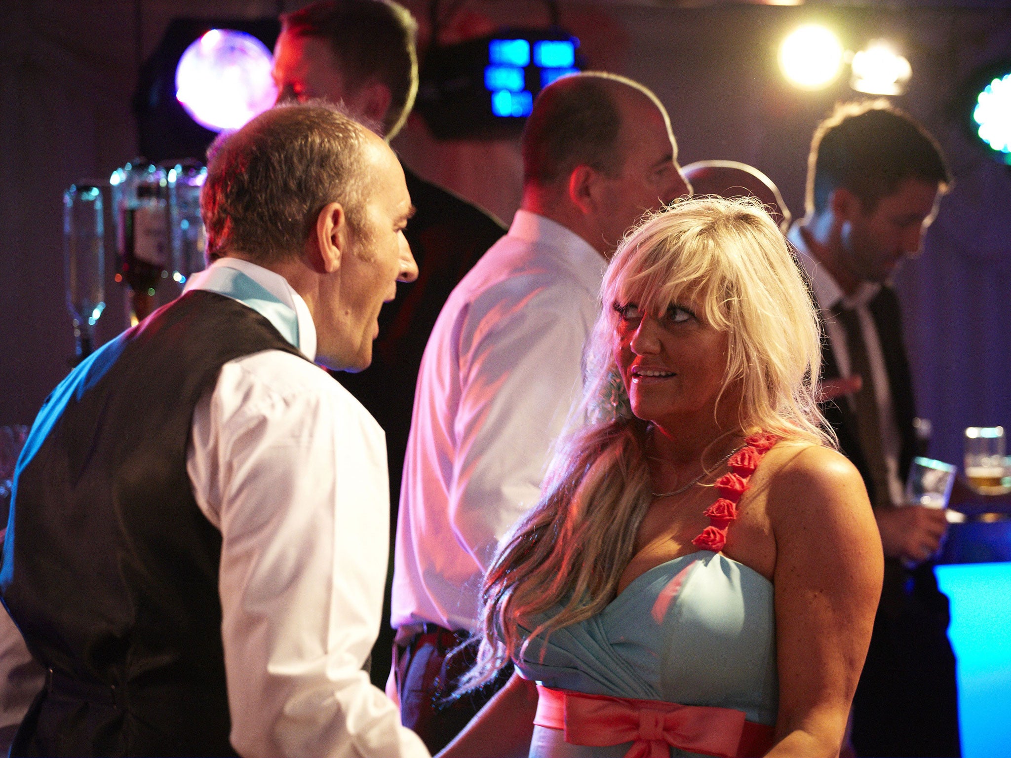 Along for the bride: Neal Barry and Camille Coduri in 'Him & Her: the Wedding'