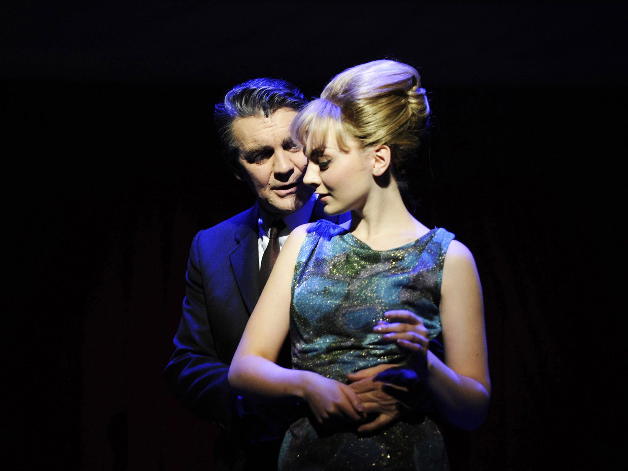 Alexander Hanson, here with Charlotte Blackledge as Mandy Rice-Davies, plays the title role in 'Stephen Ward'
