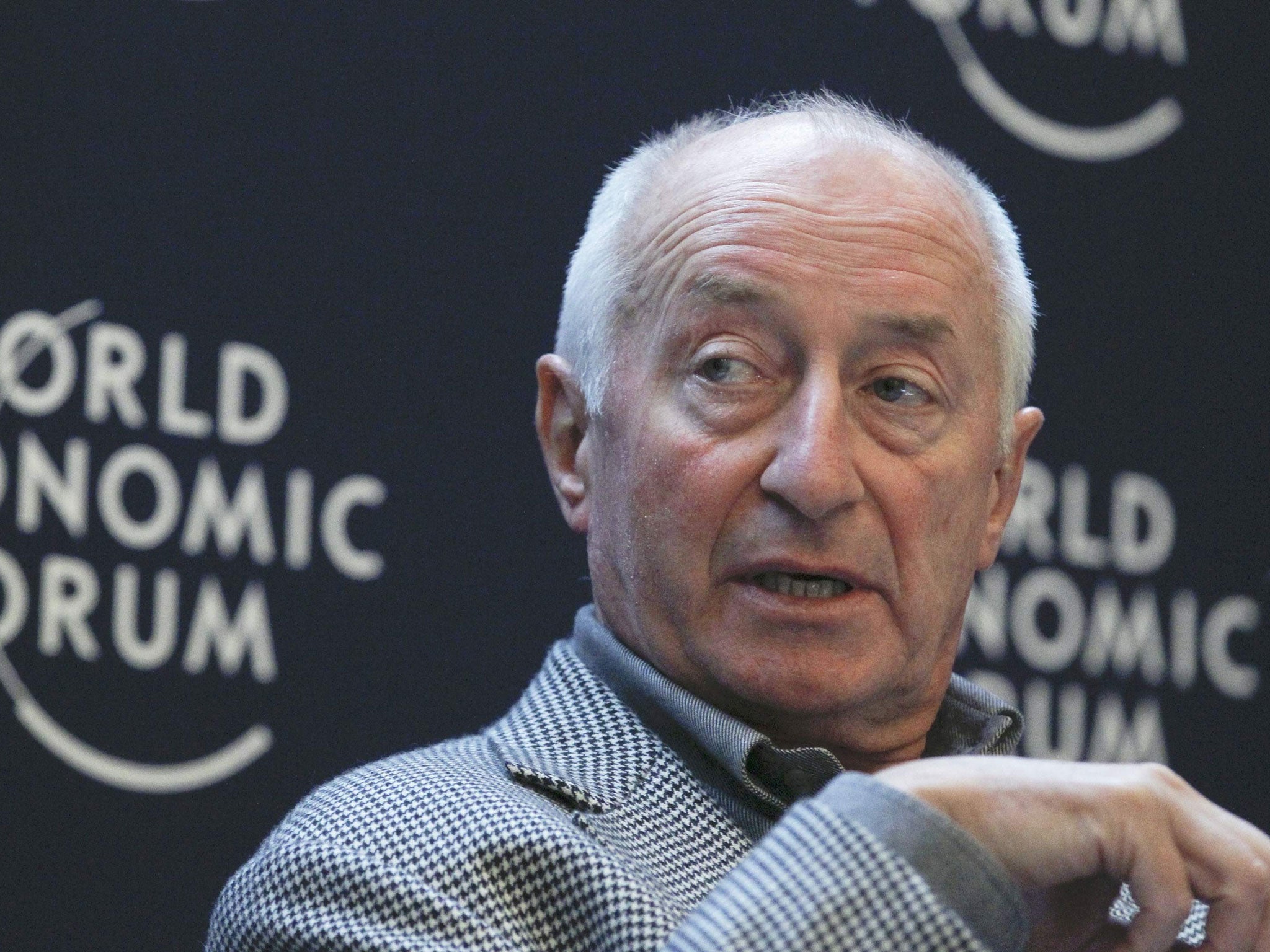 Mackay in Davos in 2012; he was seen as visionary, cerebral and measured