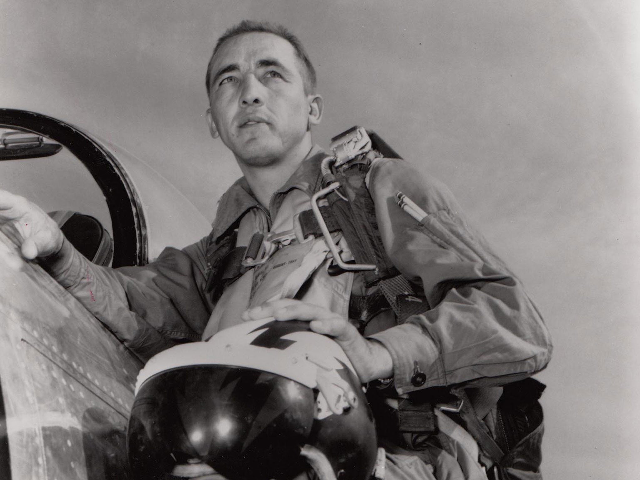 Risner: he led the first flight of Operation Rolling Thunder