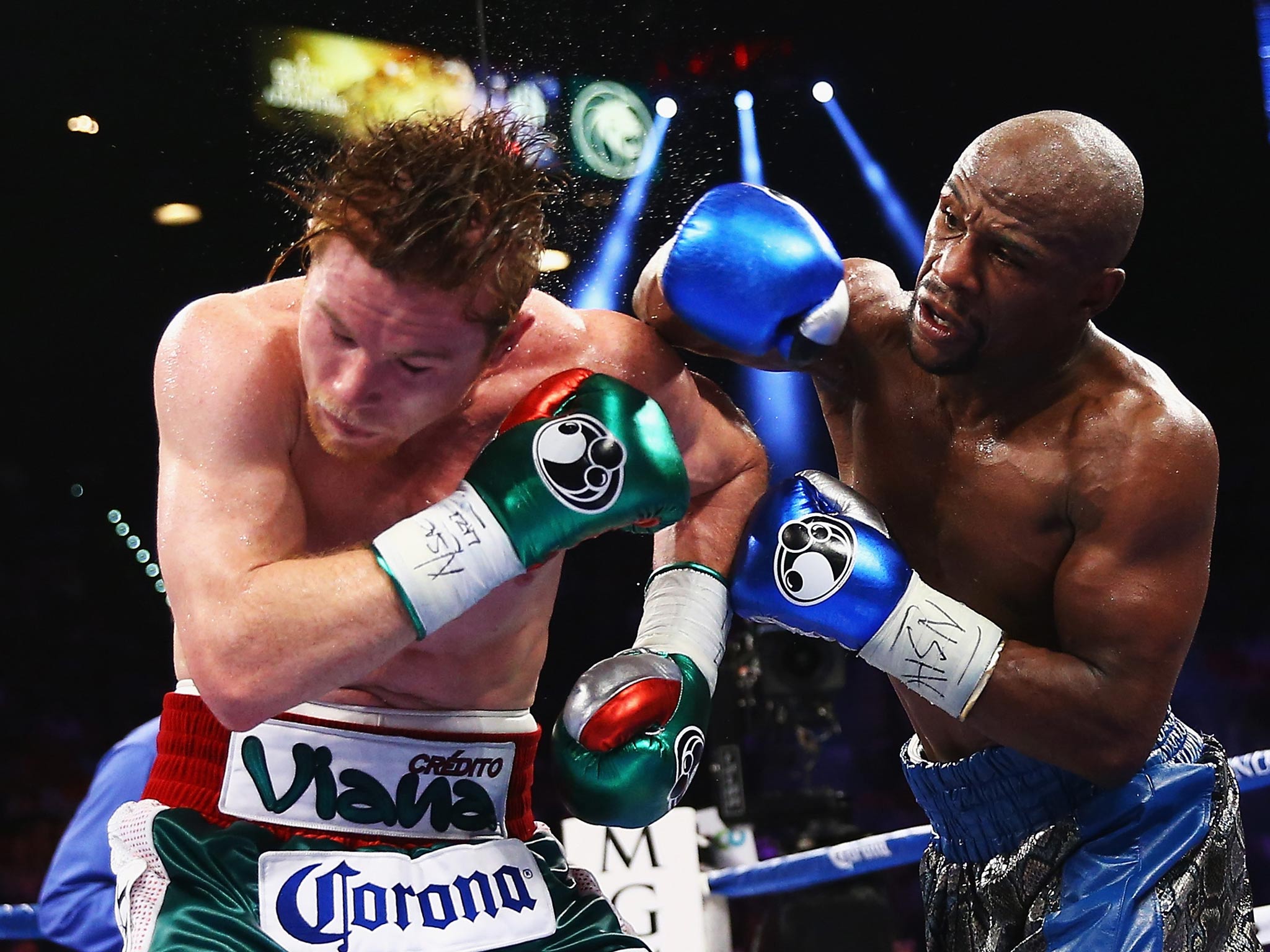 &#13;
Alvarez's only defeat came at the hands of Floyd Mayweather&#13;