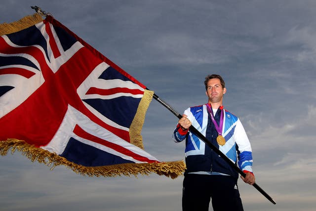 Ainslie was Team GB's flag bearer at the London 2012 closing ceremony