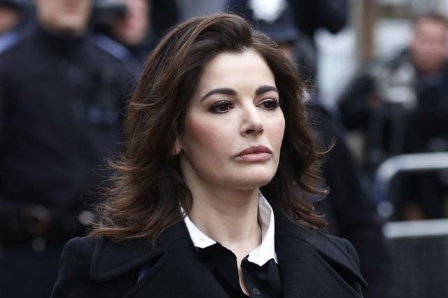 Nigella Lawson, arrives at Isleworth Crown Court in London. Two former assistants to Nigella Lawson and her former husband were acquitted of fraud, capping a case where allegations of unauthorized spending on lavish goods were often overshadowed by titill