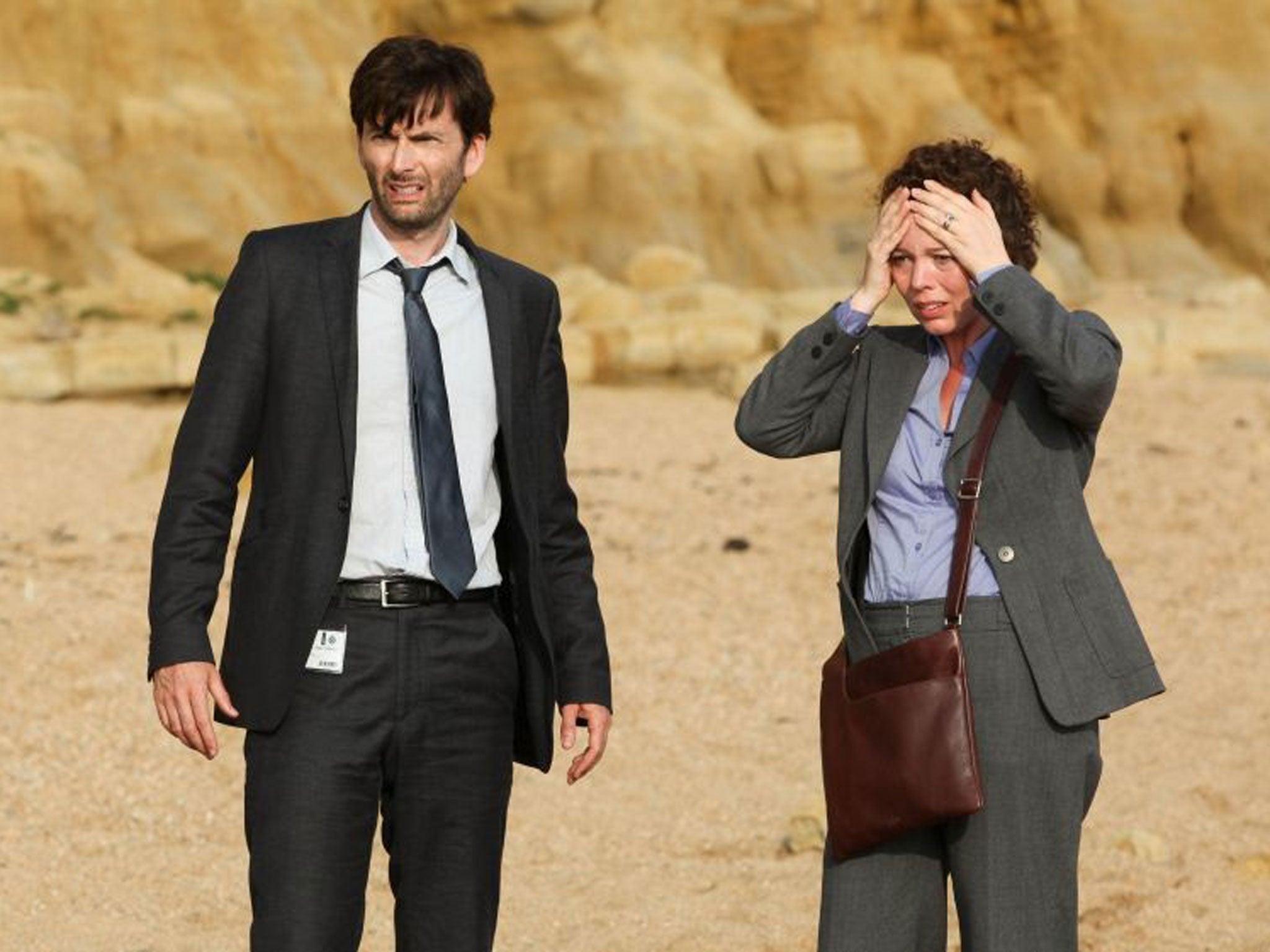 Broadchurch bombshell: Tennant and Colman in the drama hit of 2013