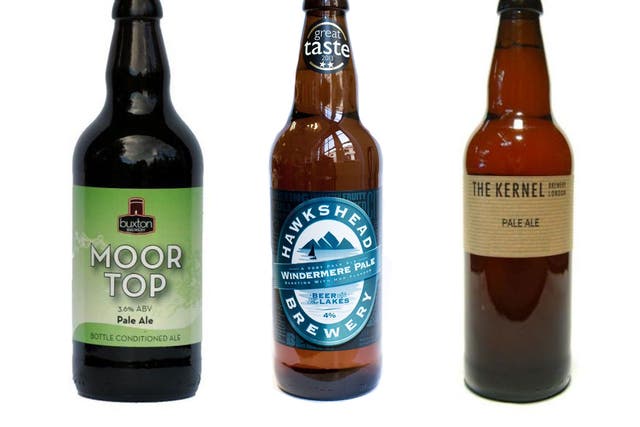 Buxton Moor Top; Hawkshead Windermere Pale Ale; The Kernel Table Beer