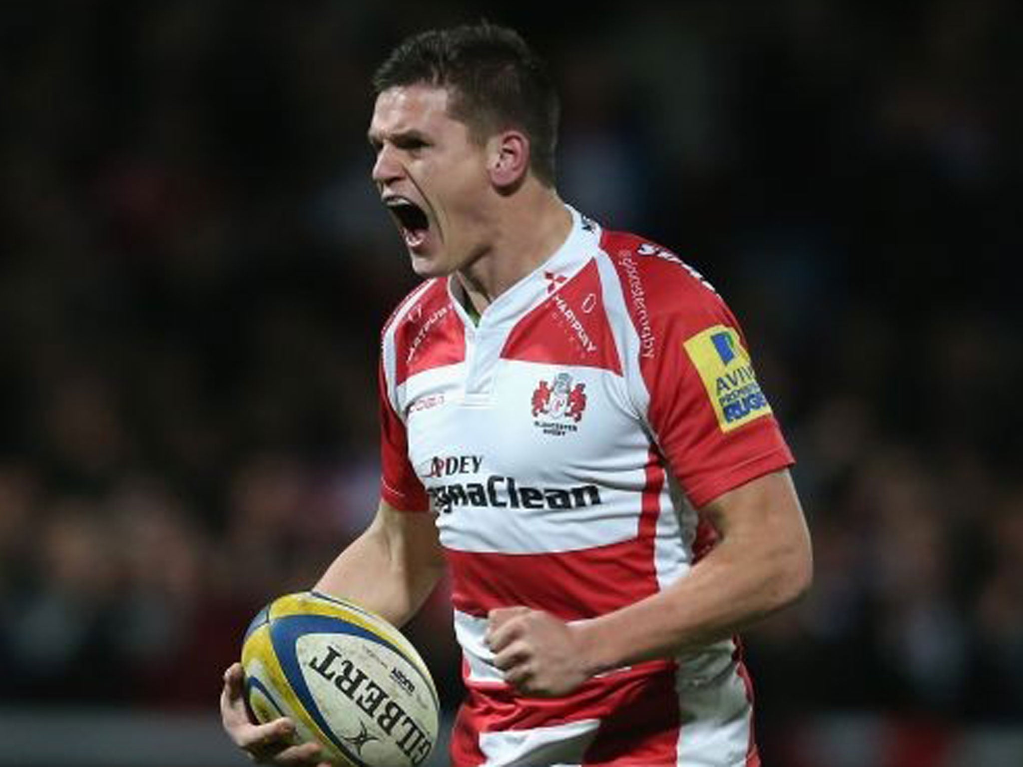 Gloucester’s England fly-half Freddie Burns will start on the bench