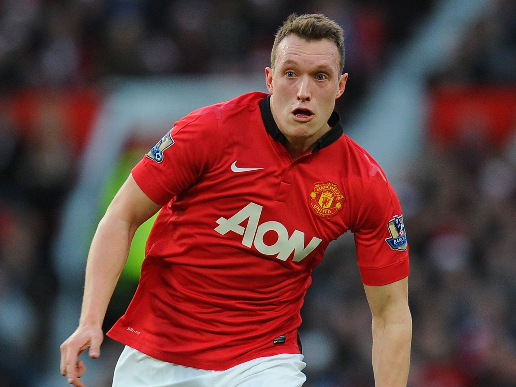 Phil Jones is enjoying his current role under David Moyes at Manchester United