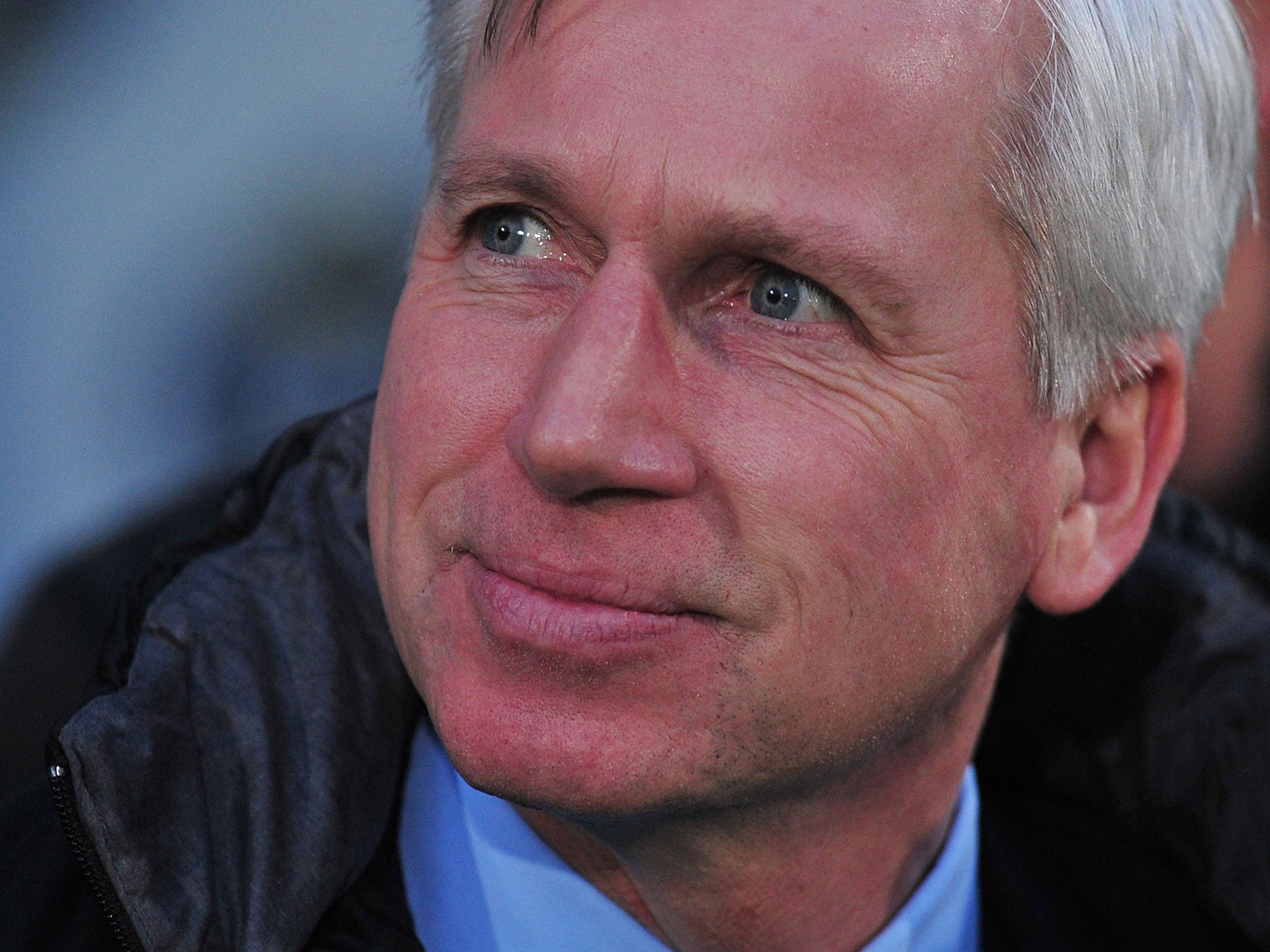Alan Pardew looks on from the touchline during Newcastle's 3-0 win at Crystal Palace