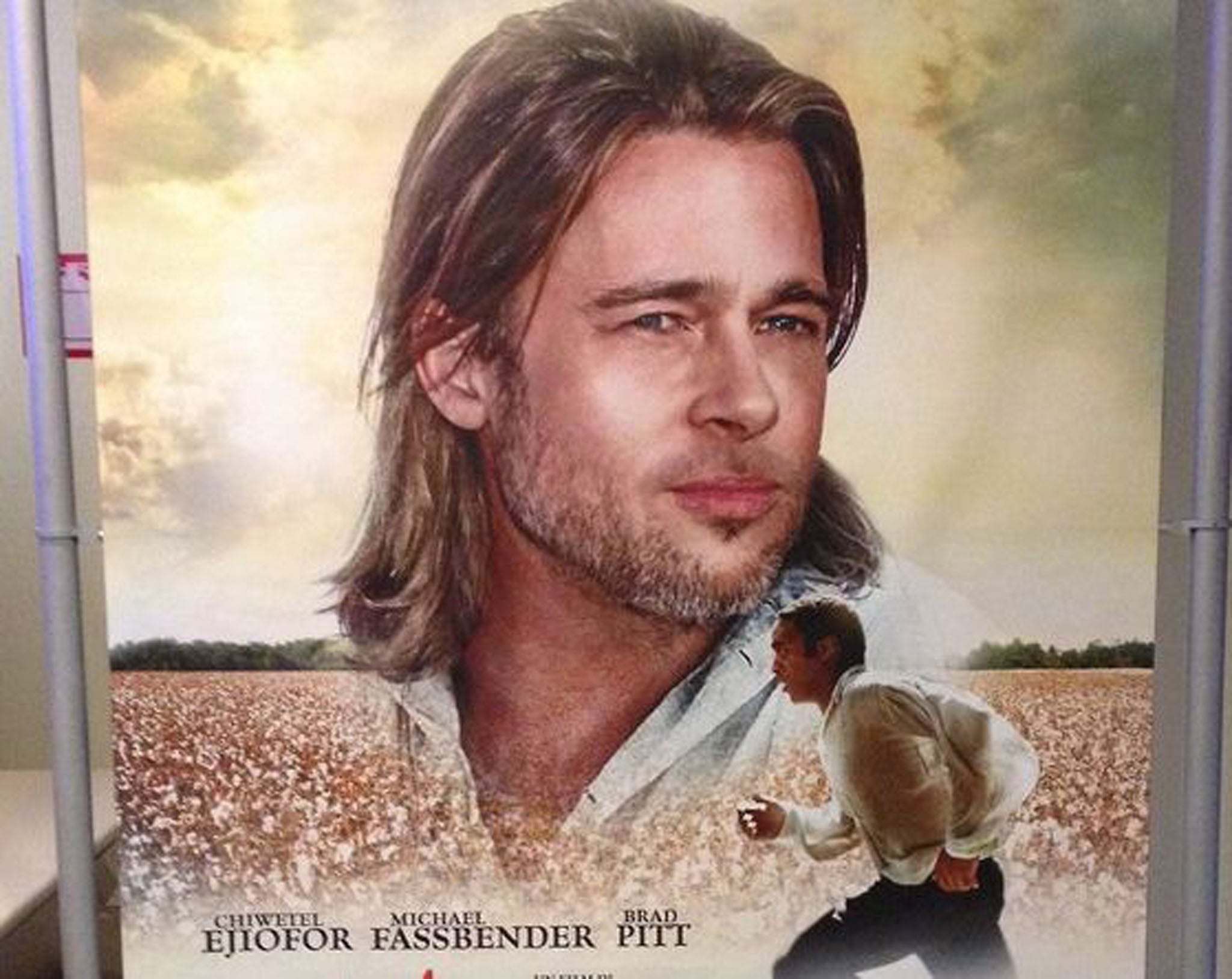 Italian cinema posters for the Oscar-tipped drama 12 Years A Slave were criticised for promoting the film’s white stars ahead of its black protagonist
