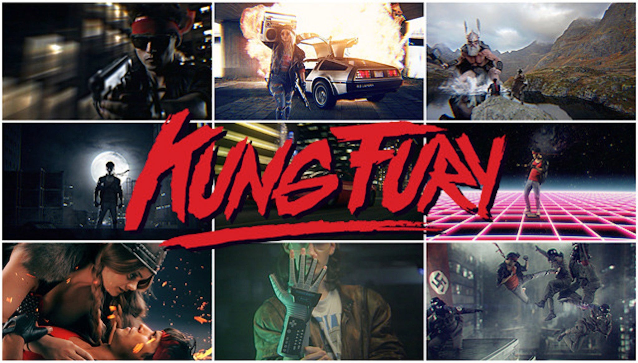 The poster for Kung Fury on David Sandberg's Kickstarter page