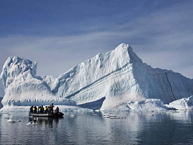 Ice queen: Skelton went to Antarctica for Sport Relief