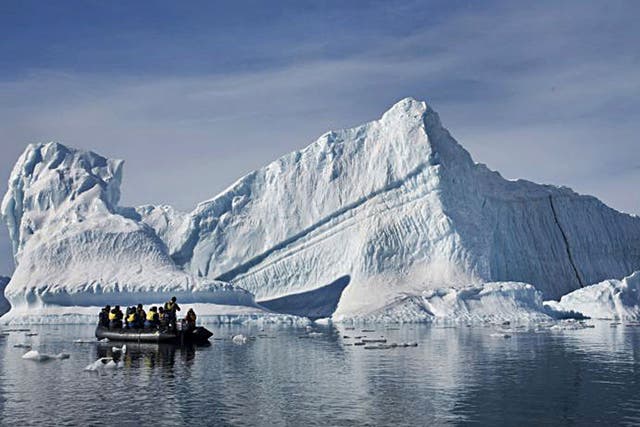 Ice queen: Skelton went to Antarctica for Sport Relief