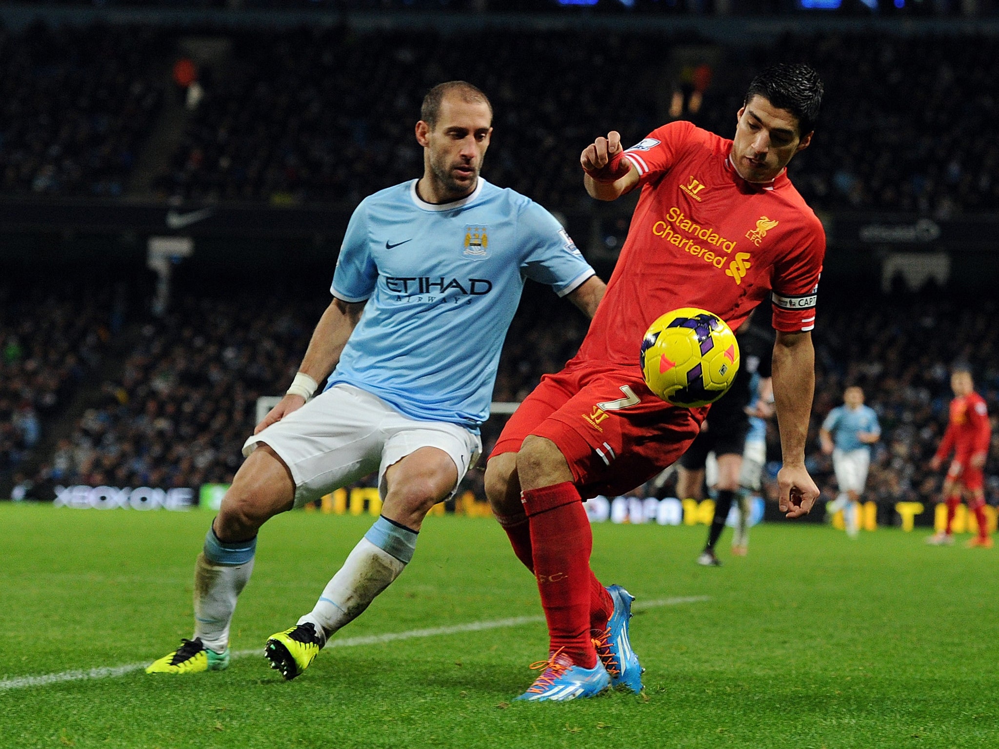 Pablo Zabaleta wants Manchester City to push on in the new year following their 2-1 win over Liverpool