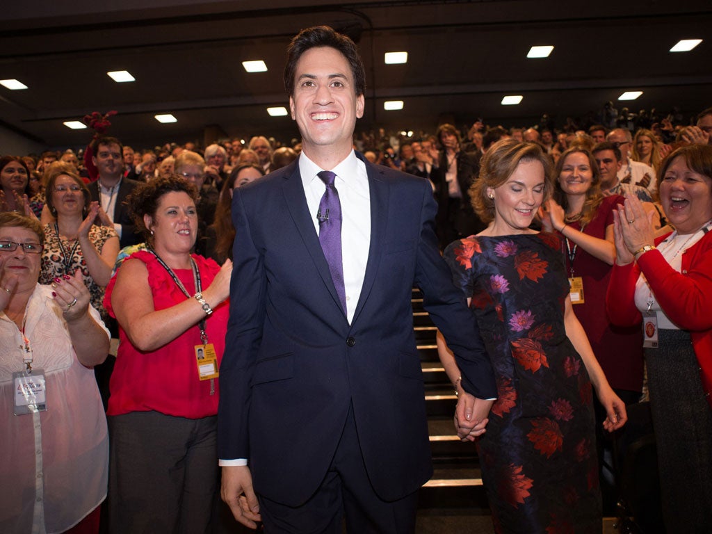Ed Miliband at Labour’s conference