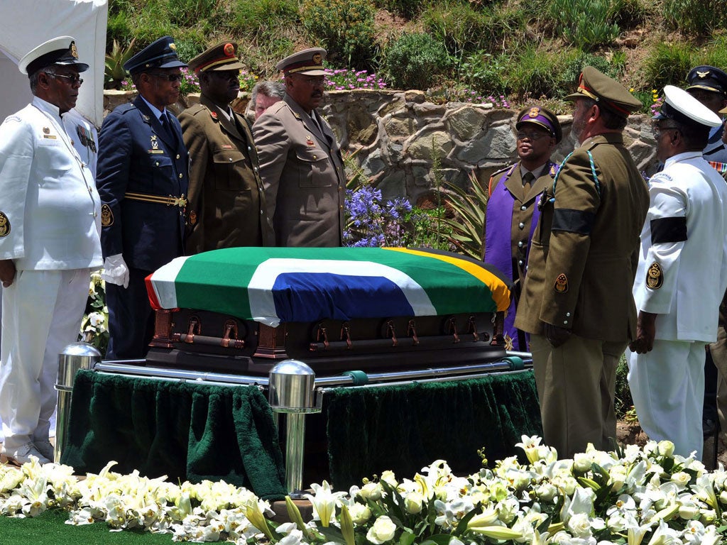 Main picture: Nelson Mandela’s funeral at Qunu