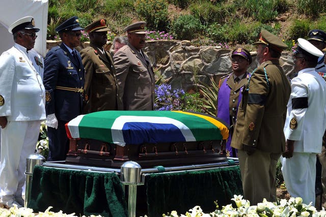 Main picture: Nelson Mandela’s funeral at Qunu