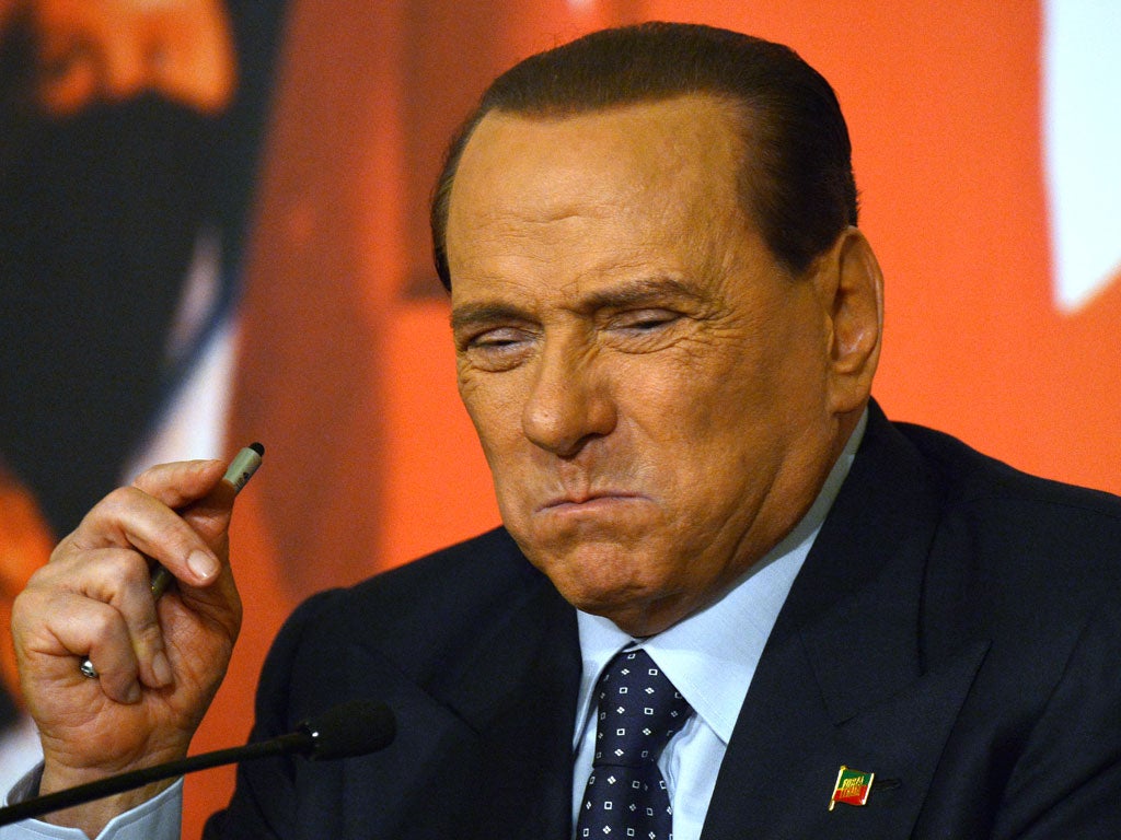 Silvio Berlusconi before being expelled from Italy’s parliament (AFP/Getty)