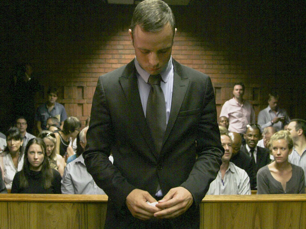 Oscar Pistorius, charged with the killing of Reeva Steenkamp
