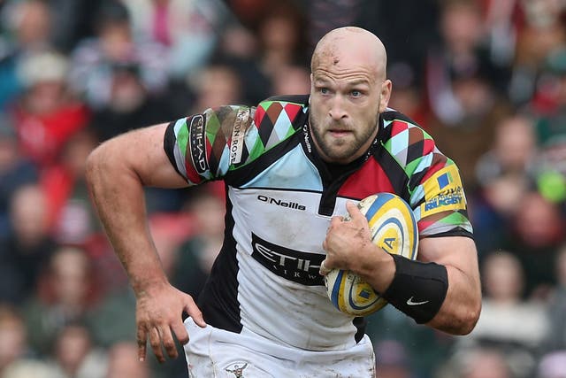 George Robson of Harlequins - the Quins were defeated last week at Bath