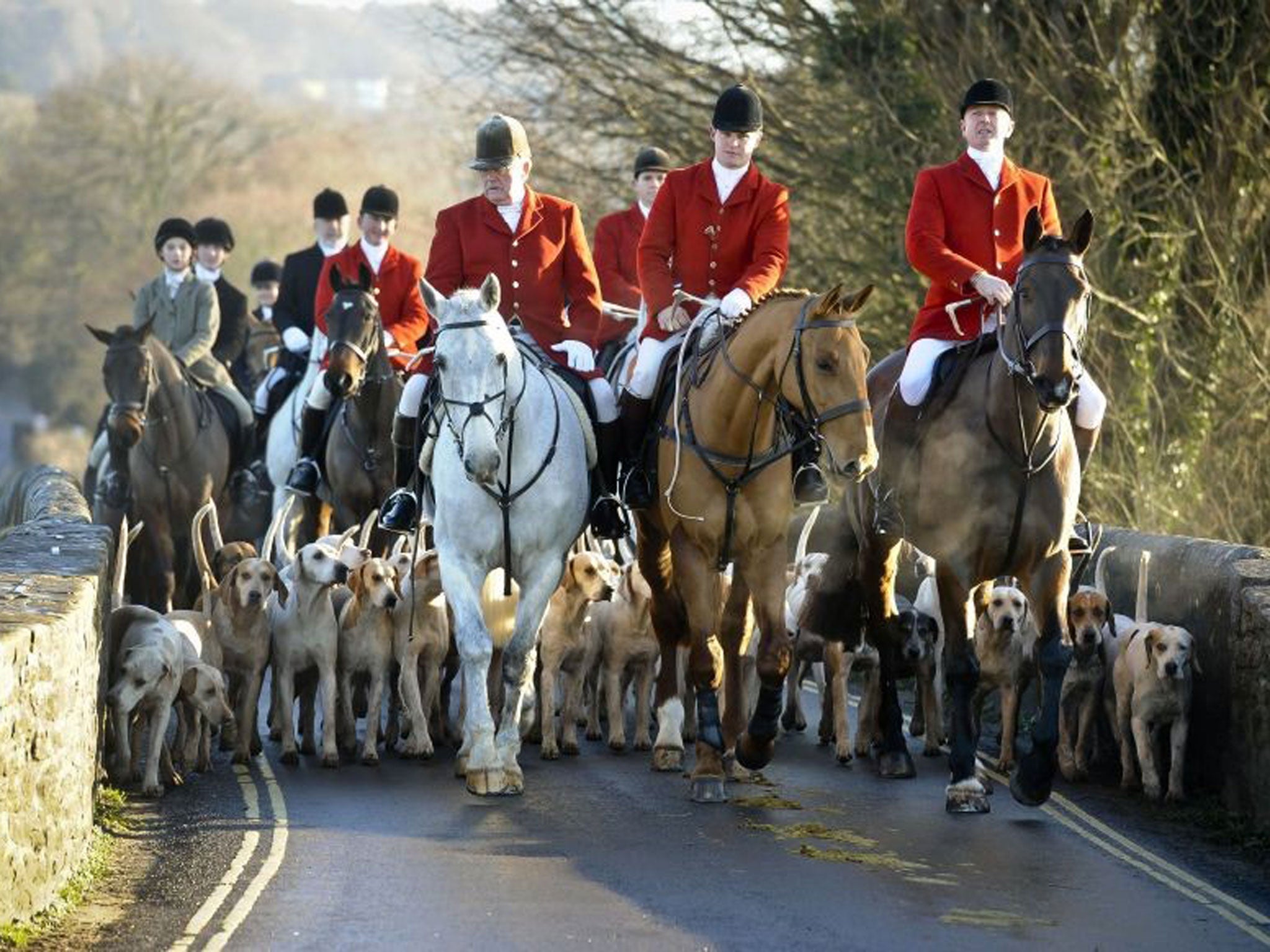 The Avon Vale Hunt on Boxing Day. While the RSPCA released figures suggesting eight out of 10 people believe foxhunting should remain illegal, the head of the Countryside Alliance said the group organisation had become 'sinister and nasty'