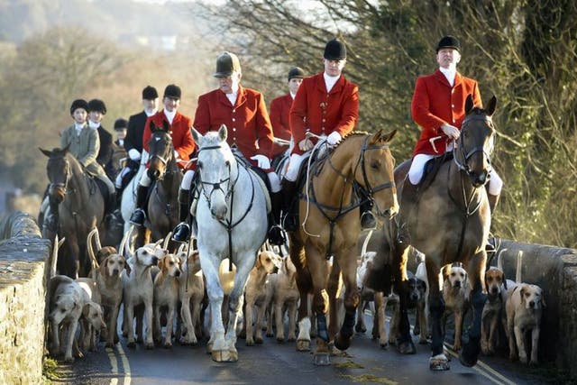 The Avon Vale Hunt on Boxing Day. While the RSPCA released figures suggesting eight out of 10 people believe foxhunting should remain illegal, the head of the Countryside Alliance said the group organisation had become 'sinister and nasty'