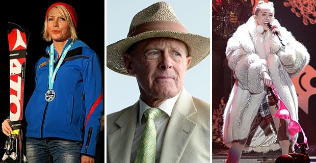 The farces of 2014: Heather Mills chains herself to a ski lift in Sochi, Geoffrey Boycott is master of ceremonies for the start of the Tour de France in Leeds; and Miley Cyrus is co-opted on to the Football Association’s ill-fated Commission