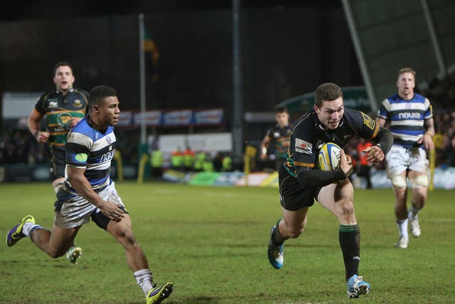 Last hurrah George North cap another fine show by heading over to score Northampton’s final try