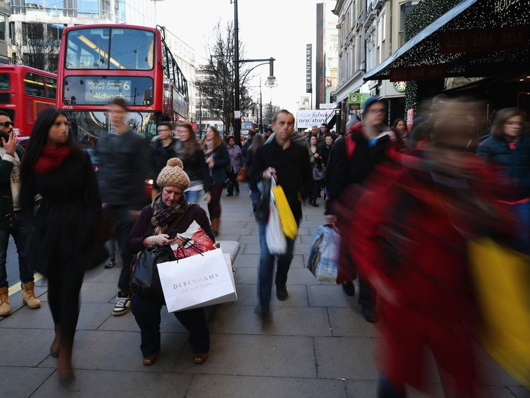 Oxford Street in London yesterday was full of shoppers, but another debt bubble could be looming