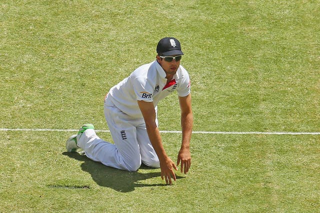 Alastair Cook of England in the field during the Fourth Ashes Test Match between Australia and England at Melbourne Cricket Ground