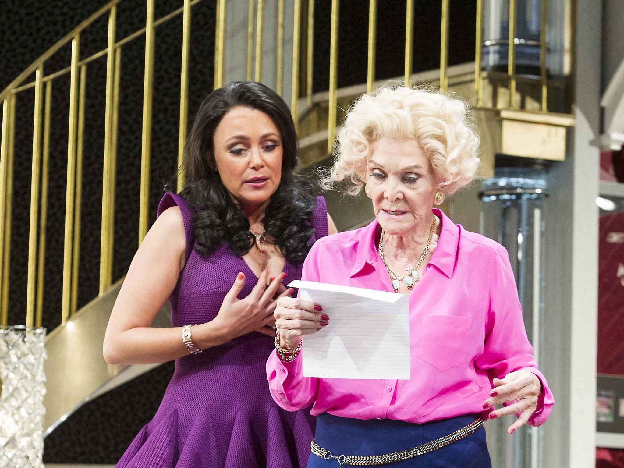 Keeley Hawes (left) and Sheila Hancock in Barking in Essex at the Wyndhams Theatre