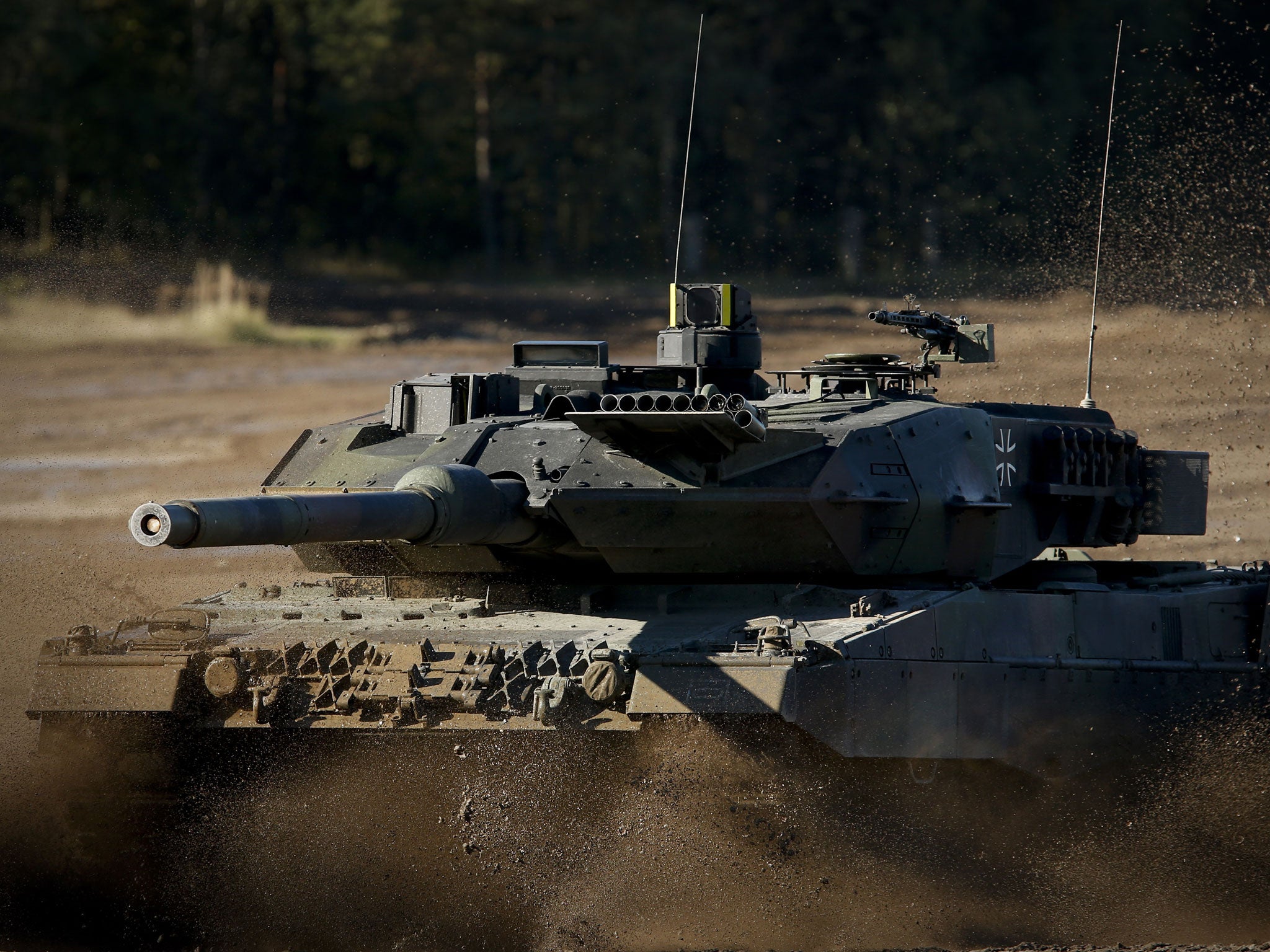 A Leopard 2 tank. A Greek defence official is said to have been bribed to order 170 of them