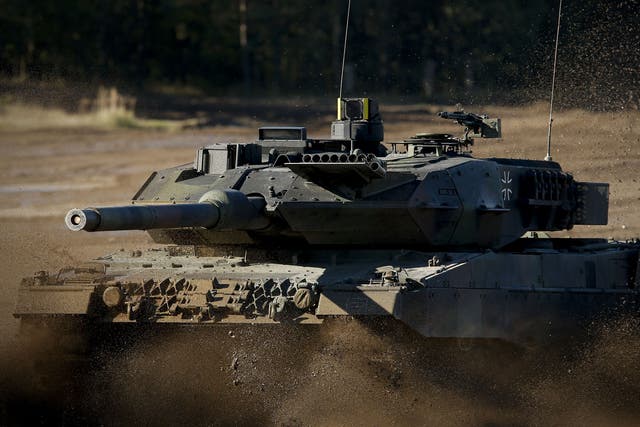 A Leopard 2 tank. A Greek defence official is said to have been bribed to order 170 of them