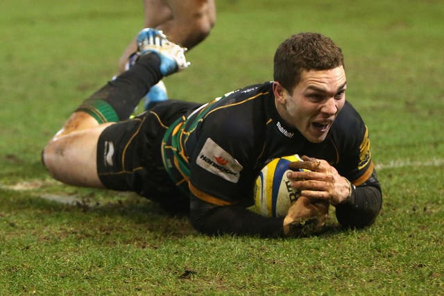 Welsh wing George North was the galvanising force in Northampton's win over Bath